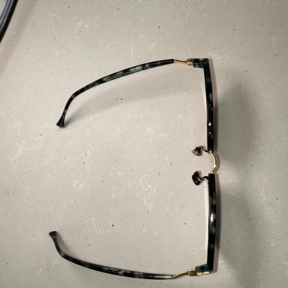 Eyebuydirect Aloft Frames 48-21-142 Gold/Green Tortoise Unisex Designer Eyewear‎
